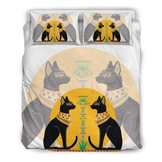 Ancient Egyptian Cats Bettwäsche Bettbezug Kissenbezug