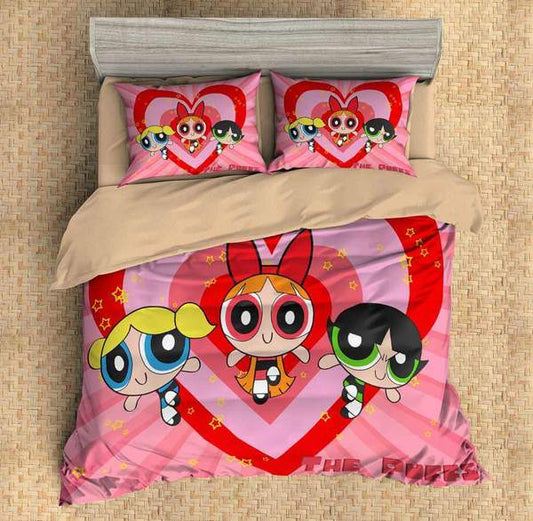 The Powerpuff Girls Bettwäsche Bettbezug Kissenbezug