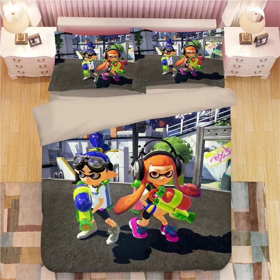 Splatoon 29 Bettwäsche Bettbezug Kissenbezug