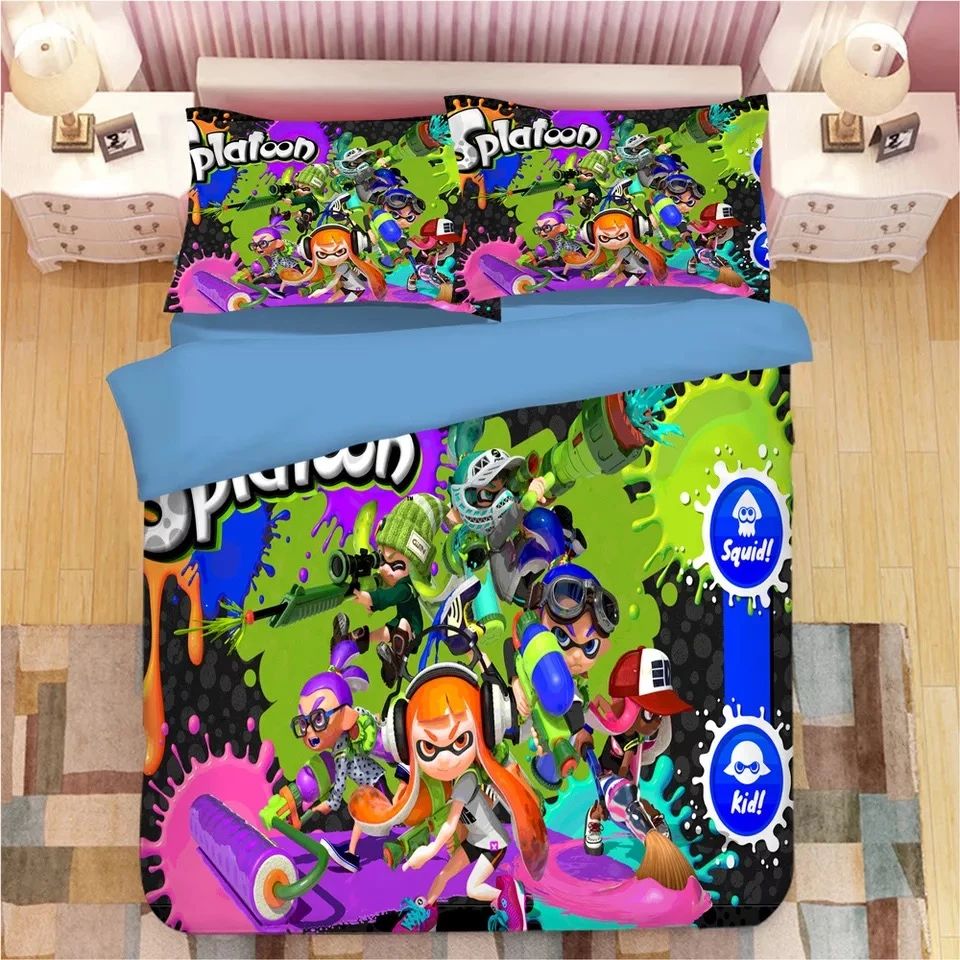 Splatoon 18 Bettwäsche Bettbezug Kissenbezug