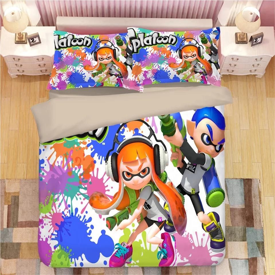 Splatoon 30 Bettwäsche Bettbezug Kissenbezug