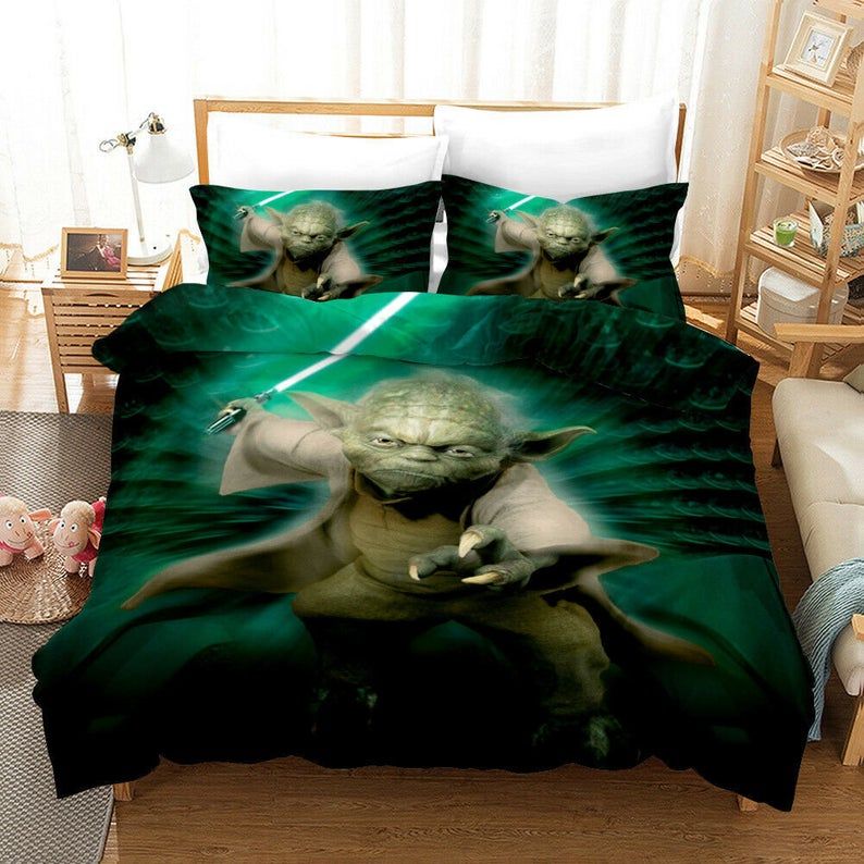 Star Wars Meister Yoda 5 2 Bettwäsche Bettbezug Kissenbezug