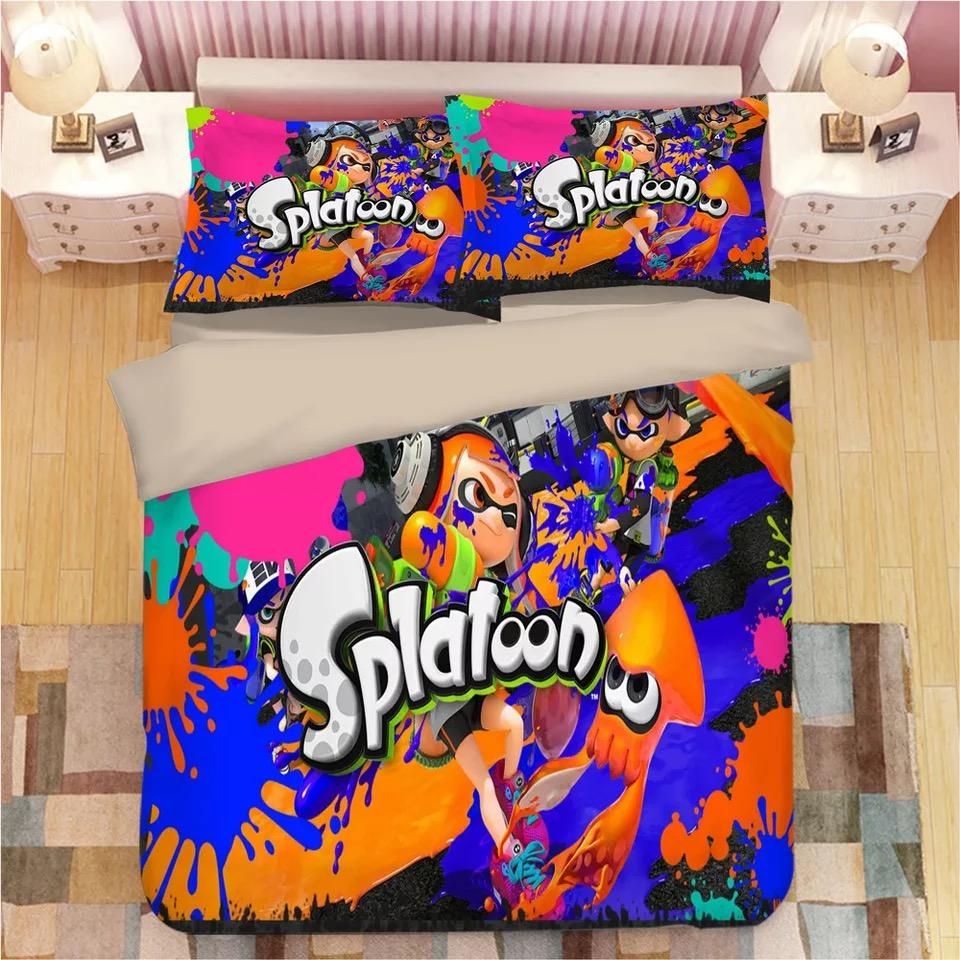 Splatoon 02 Bettwäsche Bettbezug Kissenbezug