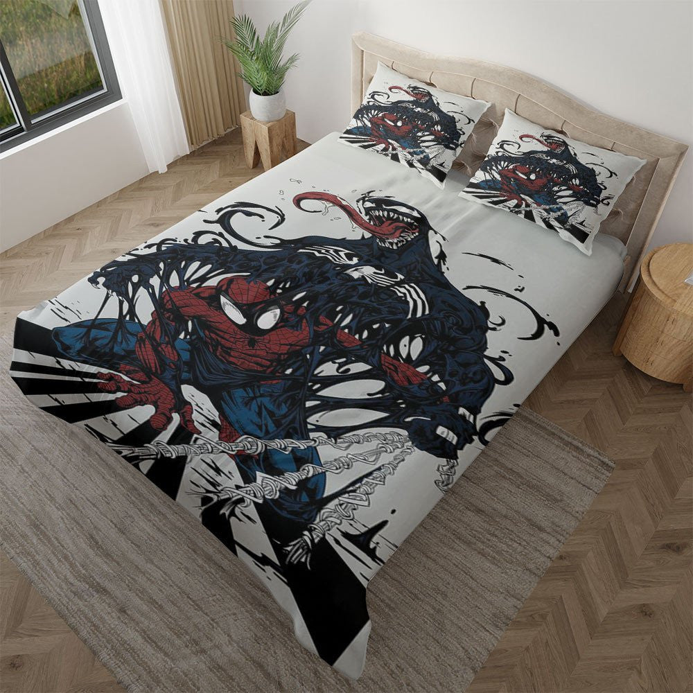 Spider-man And Venom Bettwäsche Bettbezug Kissenbezug