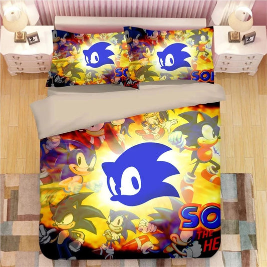 Sonic the Hedgehog 17 Bettwäsche Bettbezug Kissenbezug