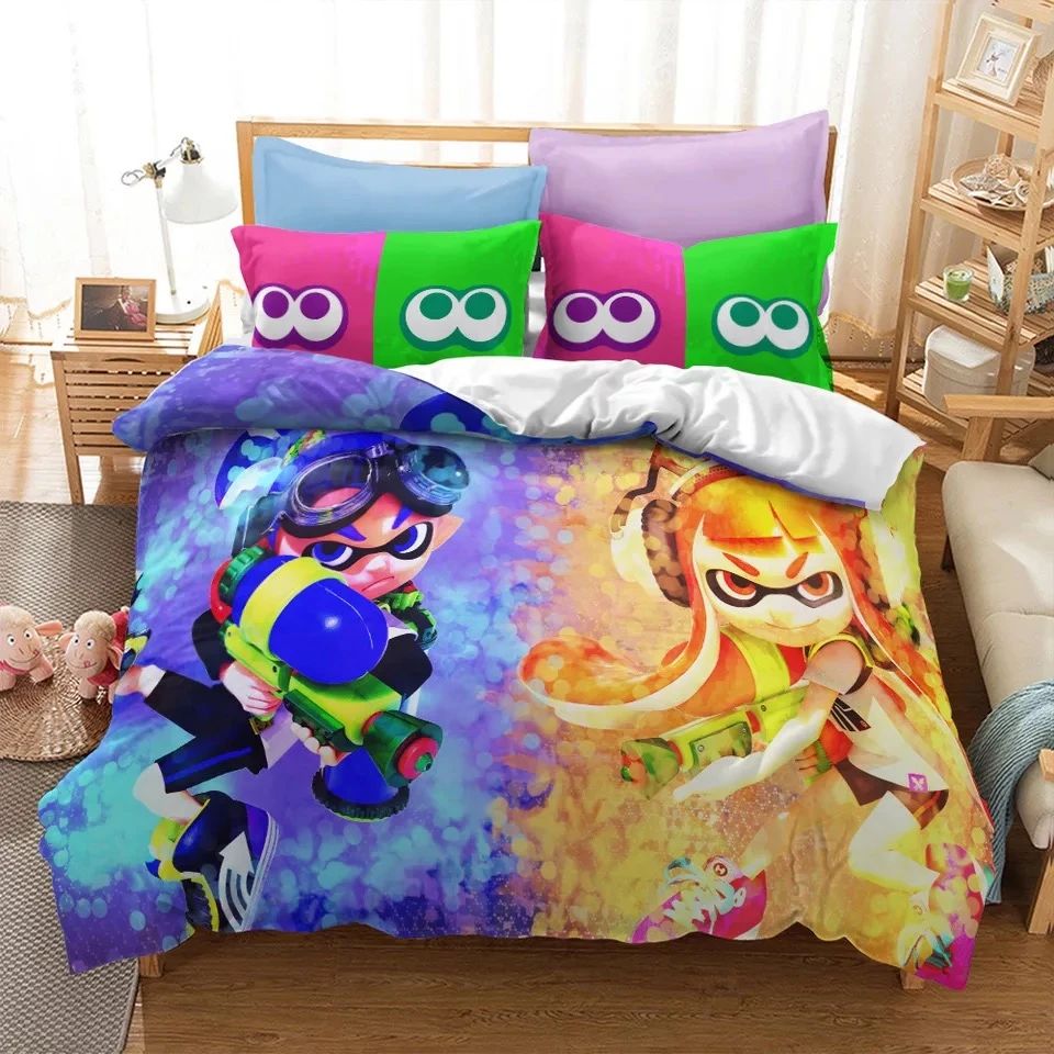 Splatoon 03 Bettwäsche Bettbezug Kissenbezug