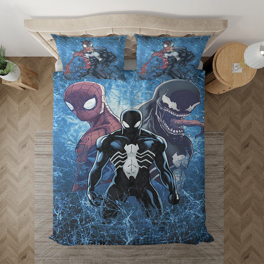 Spider Man x Venom Marvel Bettwäsche Bettbezug Kissenbezug