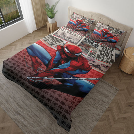 Spider Man Marvel Comics Bettwäsche Bettbezug Kissenbezug