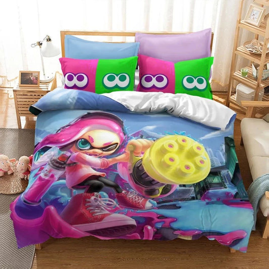 Splatoon 27 Bettwäsche Bettbezug Kissenbezug