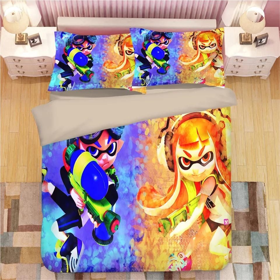 Splatoon 15 Bettwäsche Bettbezug Kissenbezug