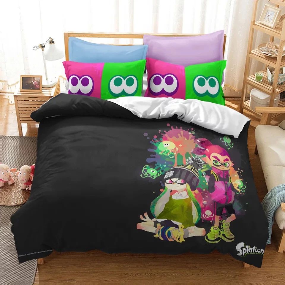 Splatoon 09 Bettwäsche Bettbezug Kissenbezug