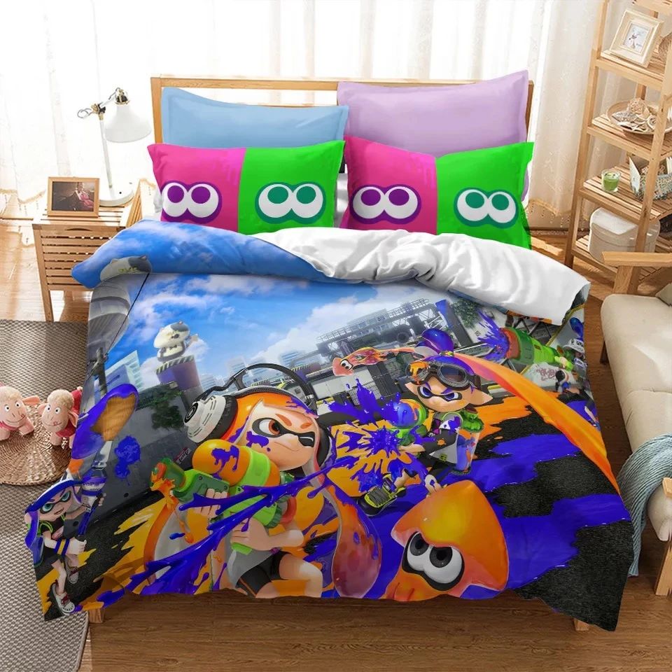 Splatoon 31 Bettwäsche Bettbezug Kissenbezug