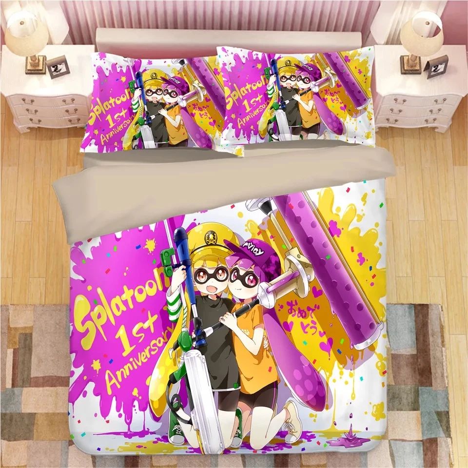 Splatoon 22 Bettwäsche Bettbezug Kissenbezug