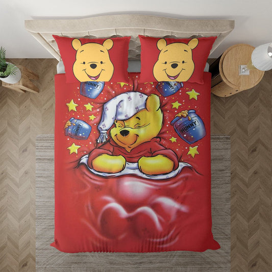 Winnie Pooh Bettwäsche Bettbezug Kissenbezug