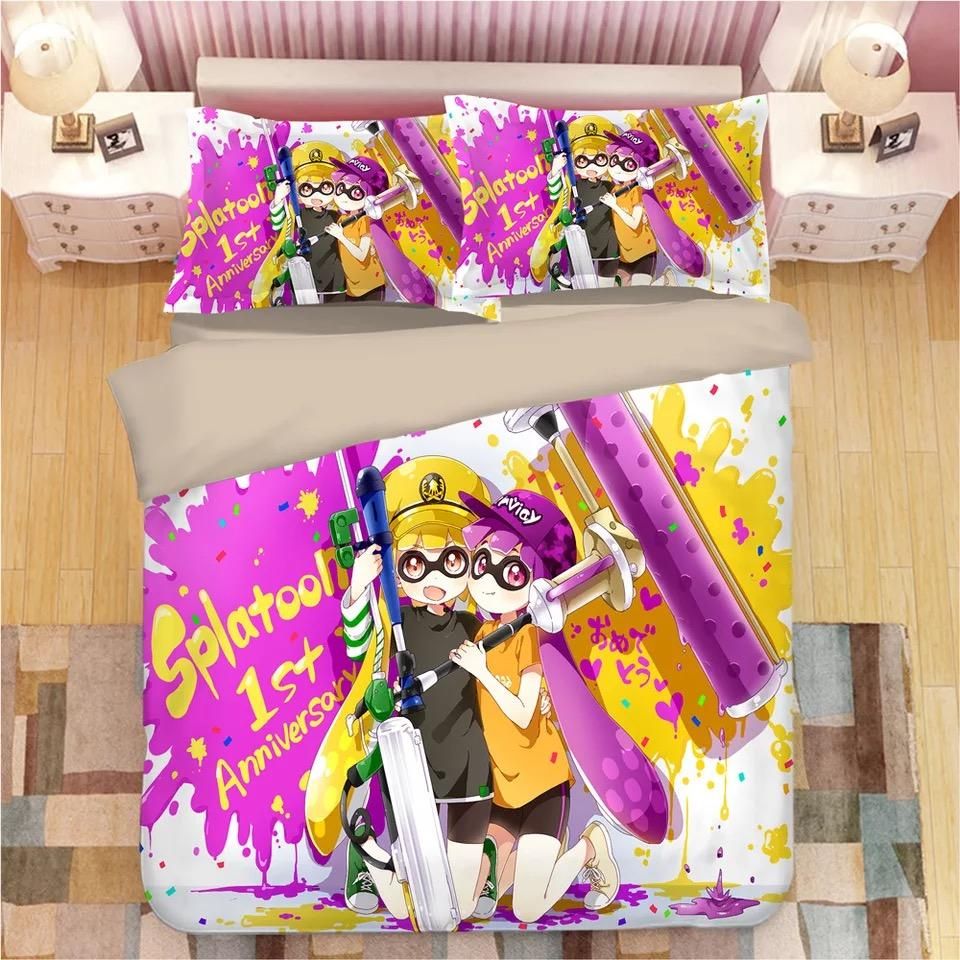 Splatoon 04 Bettwäsche Bettbezug Kissenbezug