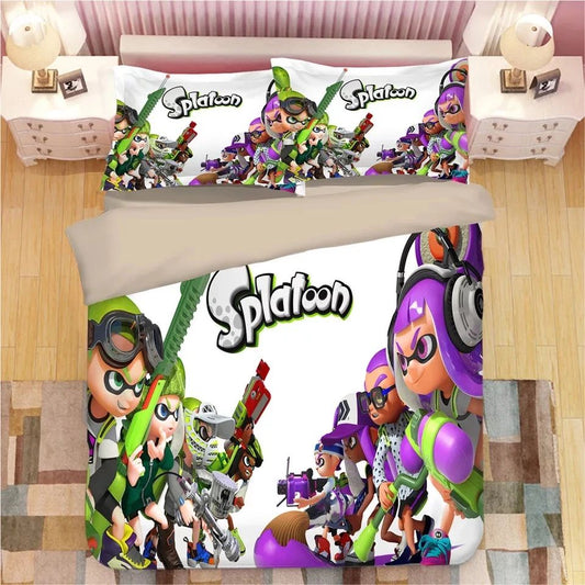 Splatoon 11 Bettwäsche Bettbezug Kissenbezug