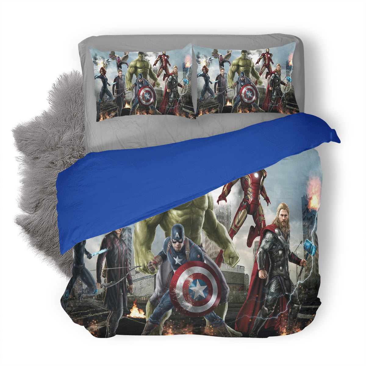 Avengers Age Of Ultron 3 Bettwäsche Bettbezug Kissenbezug