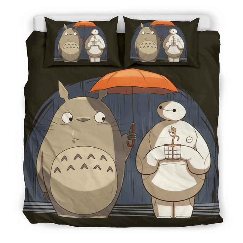 Totoro Baymax Bettwäsche Bettbezug Kissenbezug