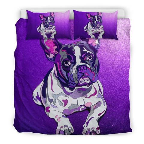 The purple frenchie Bettwäsche Bettbezug Kissenbezug