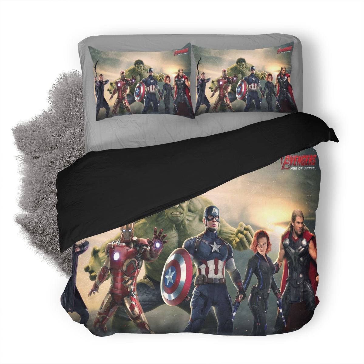 Avengers Age Of Ultron 2 Bettwäsche Bettbezug Kissenbezug