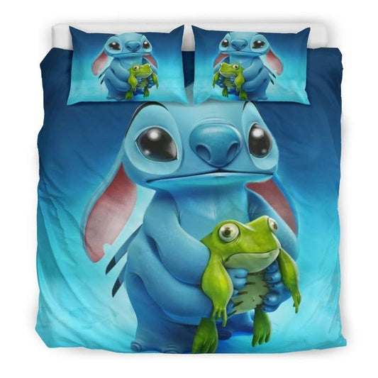 Stitch & Frog Bettwäsche Bettbezug Kissenbezug