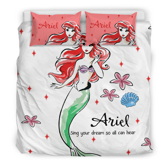 Ariel Disney Bettwäsche Bettbezug Kissenbezug