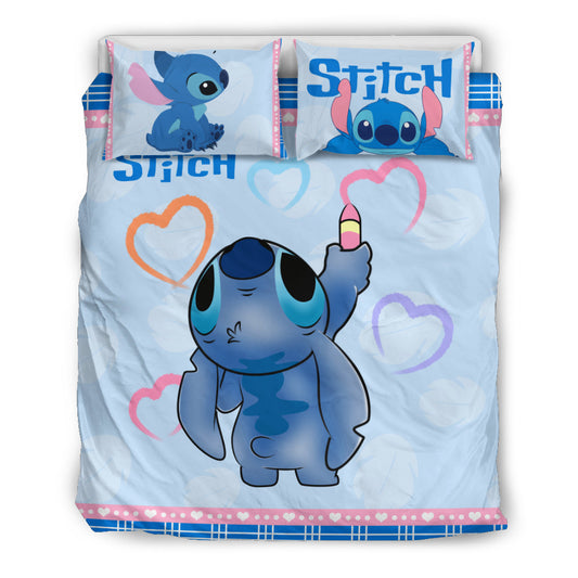 Stitch Disney 2227 Bettwäsche Bettbezug Kissenbezug