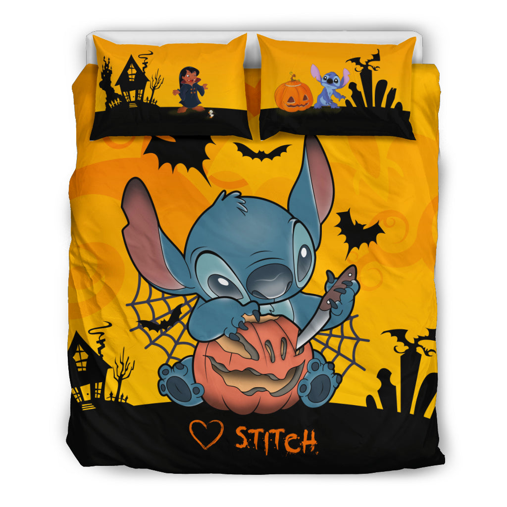 Stitch Halloween 2225 Bettwäsche Bettbezug Kissenbezug