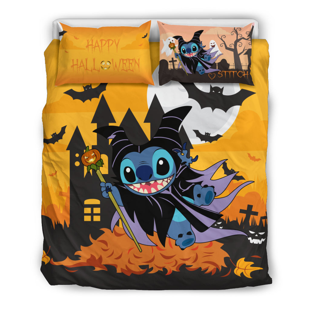 Stitch Happy Halloween Bettwäsche Bettbezug Kissenbezug