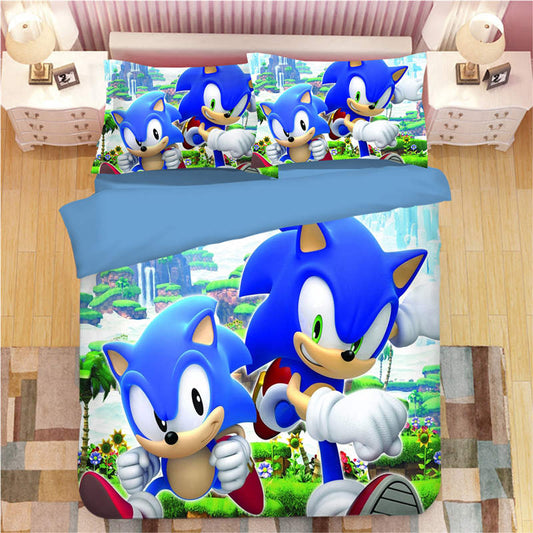 Sonic Chibi Generations Duver Bettwäsche Bettbezug Kissenbezug