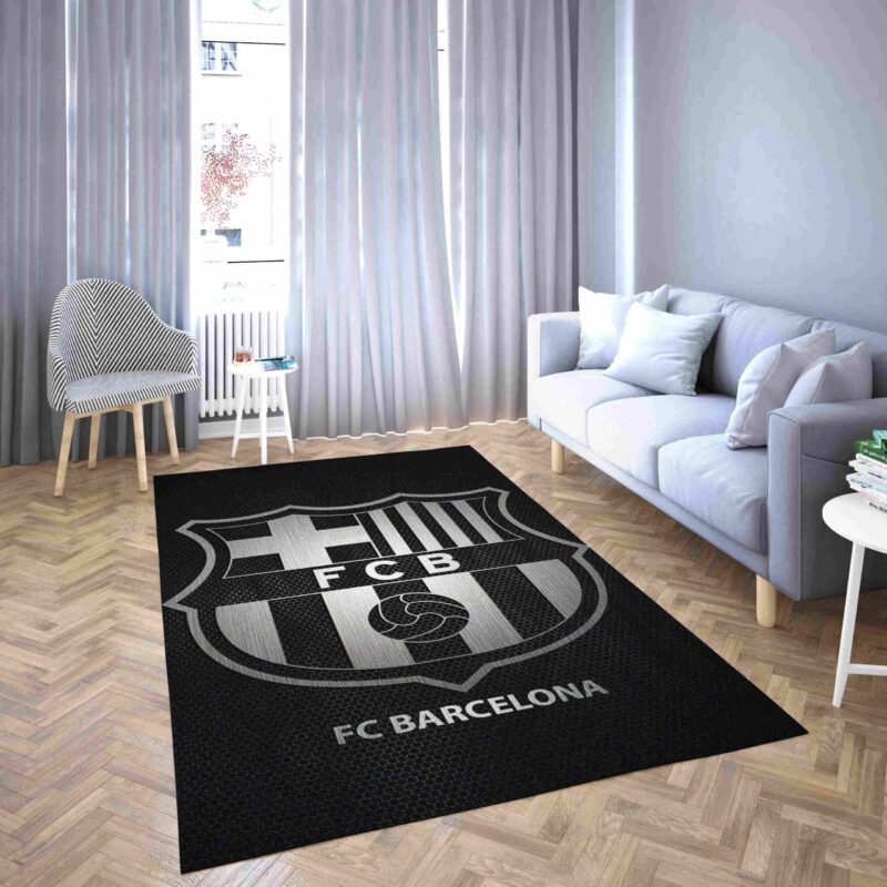 Barcelona Schwarz Football Club Teppich