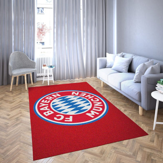 Bayern Fußballverein Beispiel Logo Roter Hintergrund Vorleger Von Hoher Qualitt