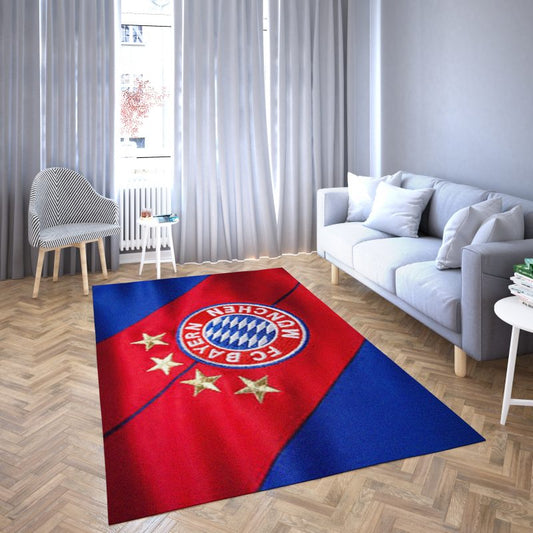 Bayern Fußballverein Teppich Im Wohnzimmerbereich Mit Perfektem Design Logo