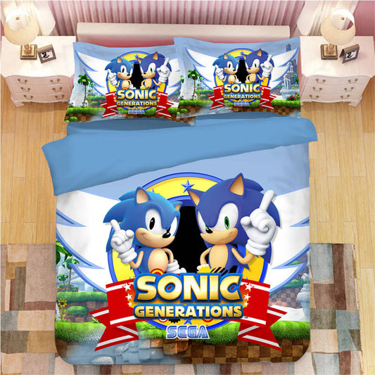 Sonic Generations Duver Bettwäsche Bettbezug Kissenbezug