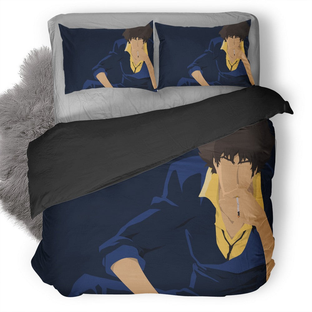 Spike Spiegel Minimalism 2D Bettwäsche Bettbezug Kissenbezug